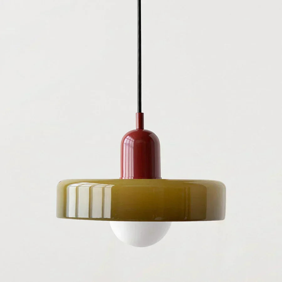 Lampada a sospensione in vetro soffiato stile scandinavo