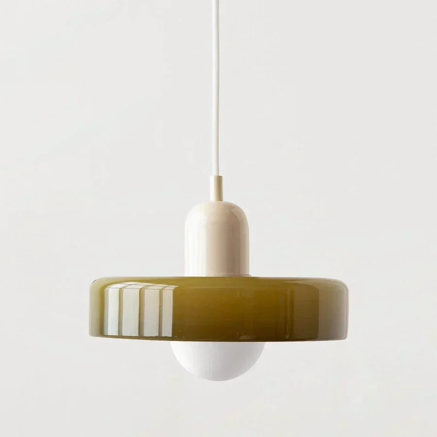 Lampada a sospensione in vetro soffiato stile scandinavo