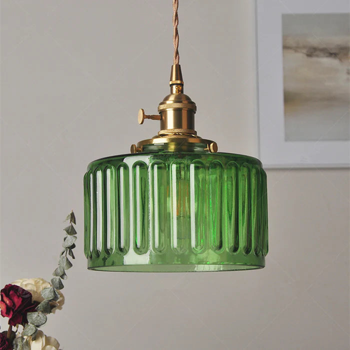 Lampada a sospensione vintage in cristallo per sala da pranzo e soggiorno