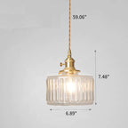 Lampada a sospensione vintage in cristallo per sala da pranzo e soggiorno