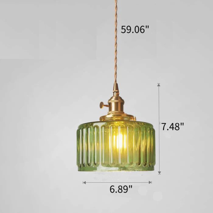 Lampada a sospensione vintage in cristallo per sala da pranzo e soggiorno