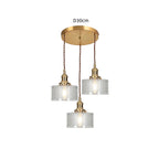 Lampada a sospensione vintage in cristallo per sala da pranzo e soggiorno