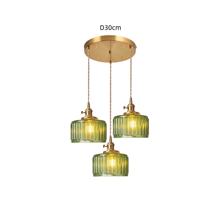 Lampada a sospensione vintage in cristallo per sala da pranzo e soggiorno