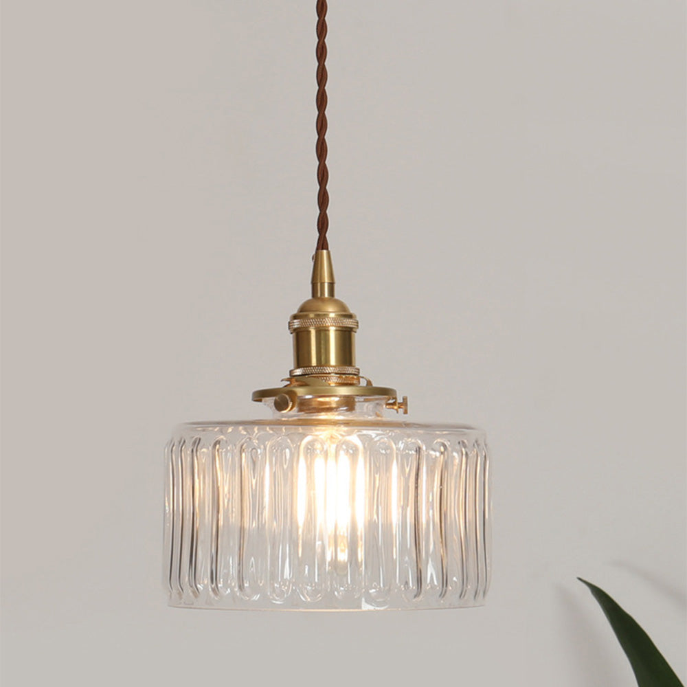 Lampada a sospensione vintage in cristallo per sala da pranzo e soggiorno