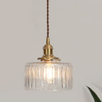 Lampada a sospensione vintage in cristallo per sala da pranzo e soggiorno
