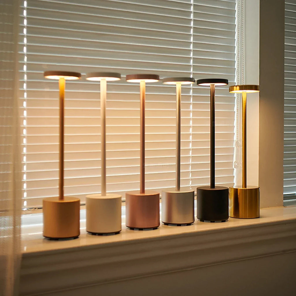 Lampada wireless classica – Lampada da tavolo LED touch con 3 temperature di colore regolabili