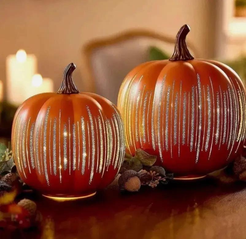 Lampada Zucca di Halloween - Luce LED Scintillante con Timer