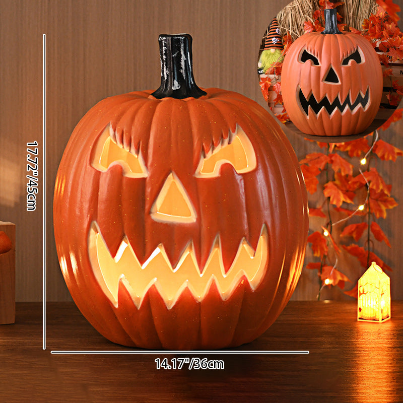 Lampada zucca Jack-O-Lantern a LED a batteria, lampada da pavimento decorativa per Halloween per soggiorno, portico e fe