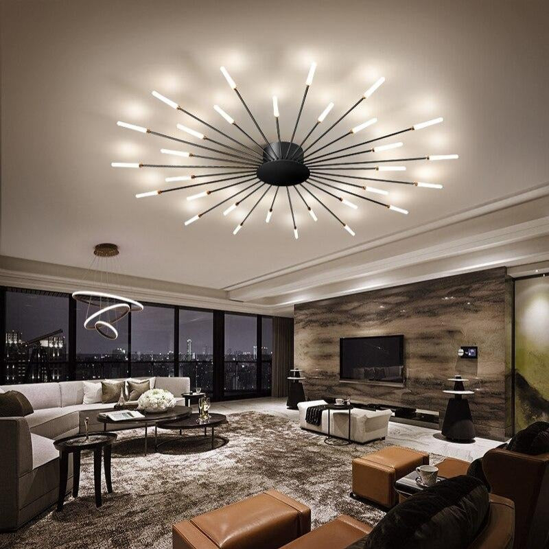 Lampadario moderno di lusso per interni eleganti