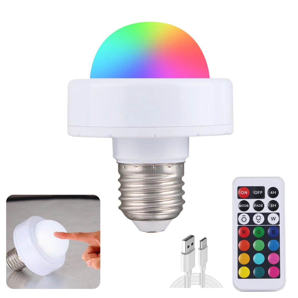 Lampadina LED ricaricabile RoyaleGlow con telecomando e controllo touch multicolore