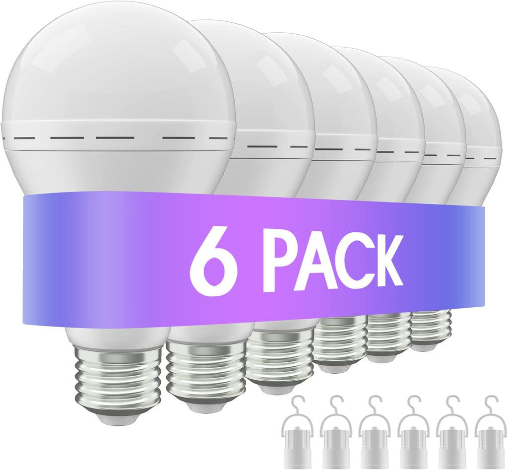 Lampadina ricaricabile d'emergenza con batteria integrata