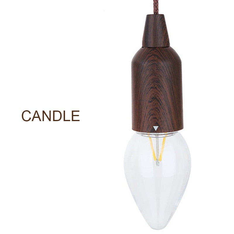 Lampadina ricaricabile da esterno minimalista per campeggio, portico e giardino