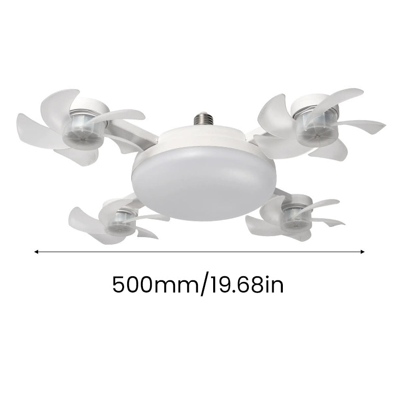 Lampadina ventilatore da soffitto con telecomando