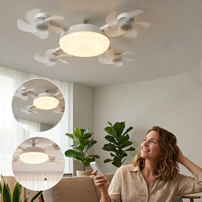 Lampadina ventilatore da soffitto con telecomando