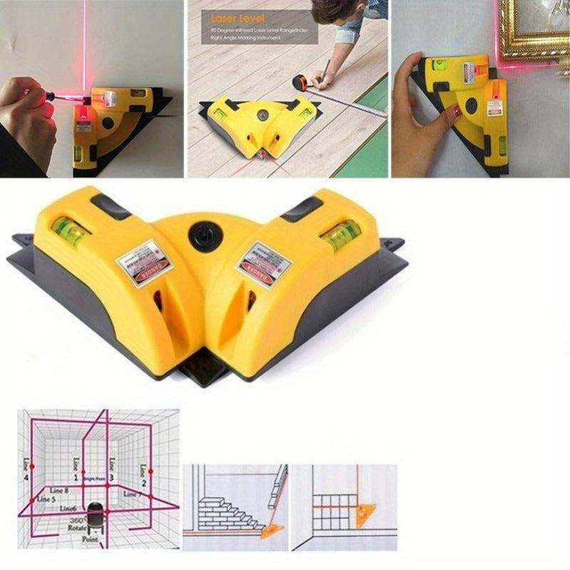 Livella laser a croce 90° con ventose