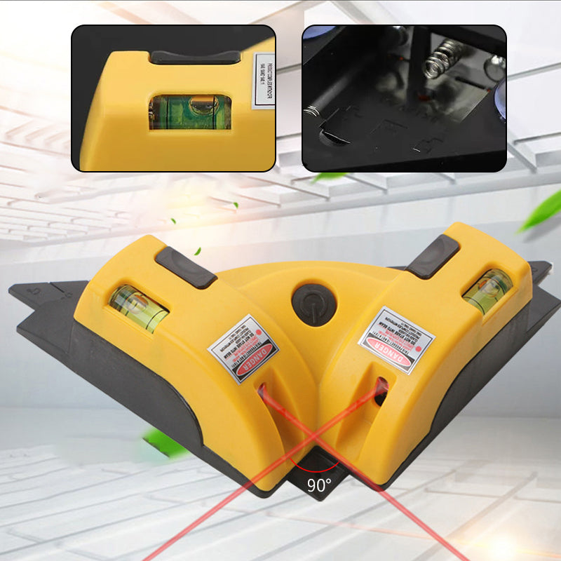 Livella laser multifunzione ad angolo 90°