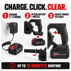 Livmore Turbo Blower soffiatore portatile cordless potenziato con doppie batterie ricaricabili