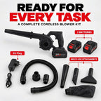 Livmore Turbo Blower soffiatore portatile cordless potenziato con doppie batterie ricaricabili