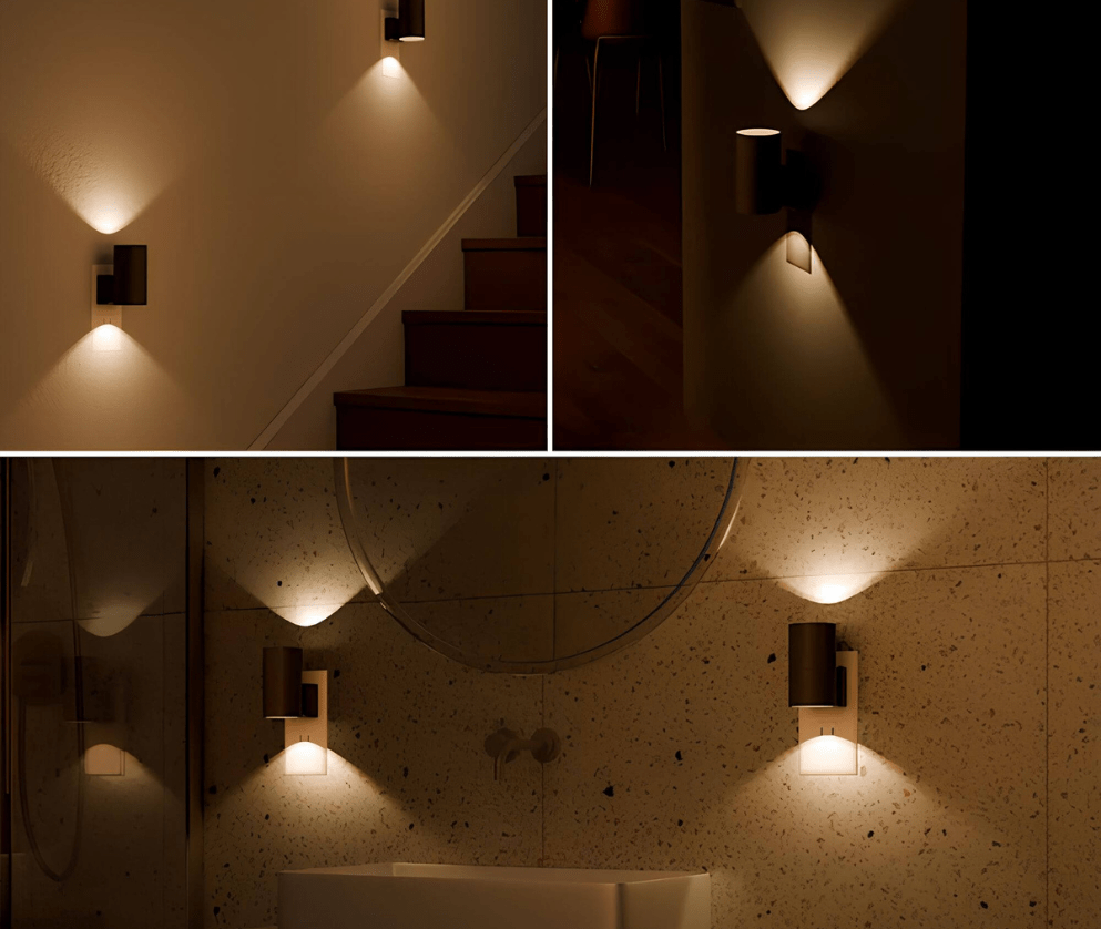 Luce notturna LED regolabile compatta