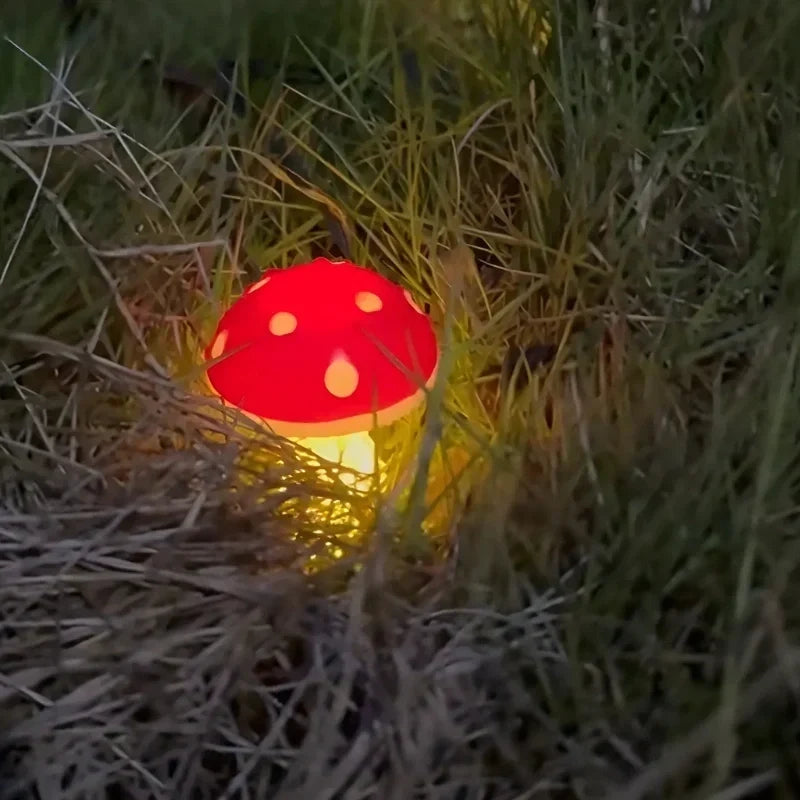 Luci da giardino solari a fungo | Fino a 20 LED, cavo da 12,5 m | Impermeabili IP65, sensore crepuscolare, 8 modalità lu