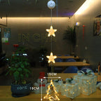 Luci LED natalizie con ventose per vetri e specchi