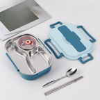 Lunch box bento in acciaio inox con scomparti
