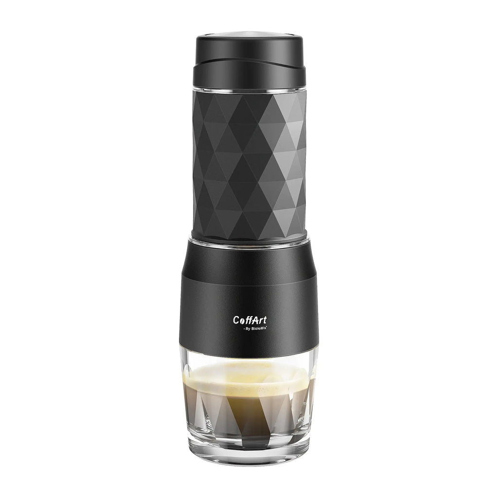 Macchina caffè espresso portatile manuale 3 in 1 per capsule e polvere – BioloMix