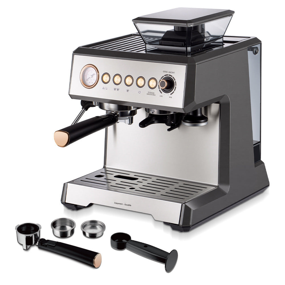 Macchina per caffè espresso con macinacaffè integrato