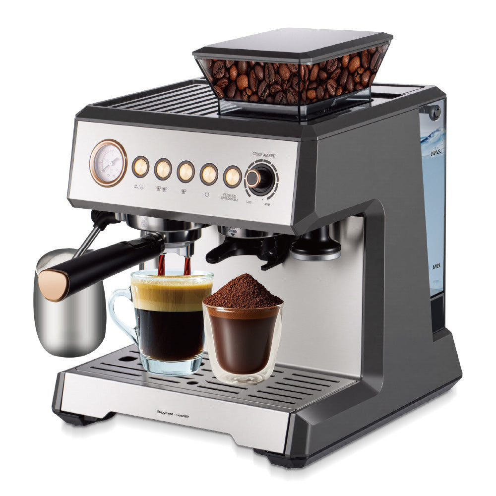 Macchina per caffè espresso con macinacaffè integrato