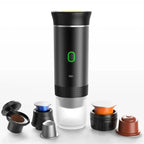 Macchina per caffè espresso portatile wireless 3 in 1 con capsule e polvere