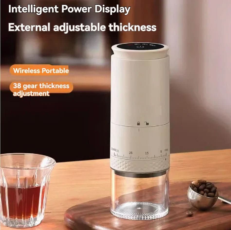 Macinacaffè elettrico con 38 livelli di macinatura e ricarica USB-C