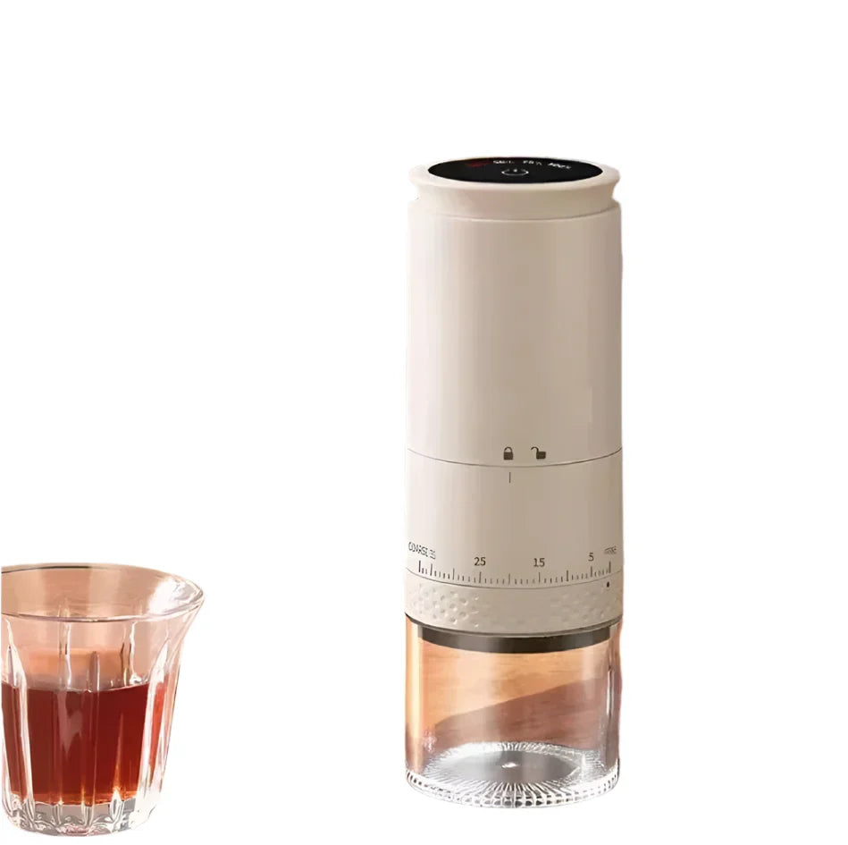 Macinacaffè elettrico portatile con regolazione della macinatura