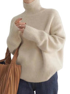 Maglione dolcevita in cashmere da donna