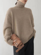 Maglione dolcevita in cashmere da donna
