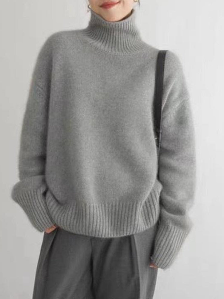 Maglione dolcevita in cashmere da donna