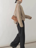 Maglione dolcevita in cashmere da donna