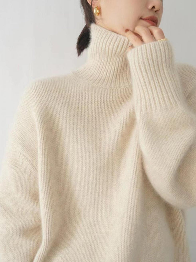 Maglione dolcevita in cashmere da donna