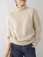 Maglione dolcevita in cashmere da donna