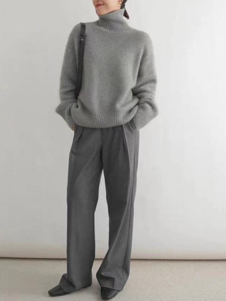 Maglione dolcevita in cashmere da donna
