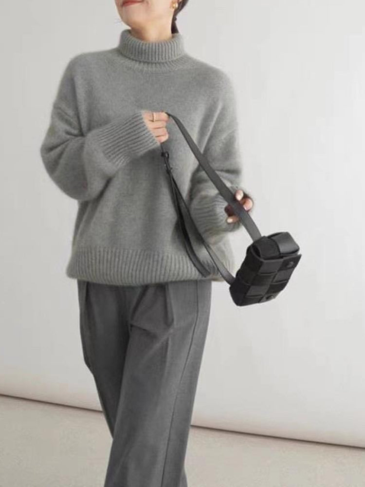 Maglione dolcevita in cashmere da donna