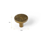 Maniglia a mezzaluna per cassetti e ante — pomello irregolare in lega di zinco