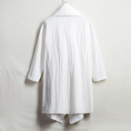 Mantello unisex in lino con cappuccio