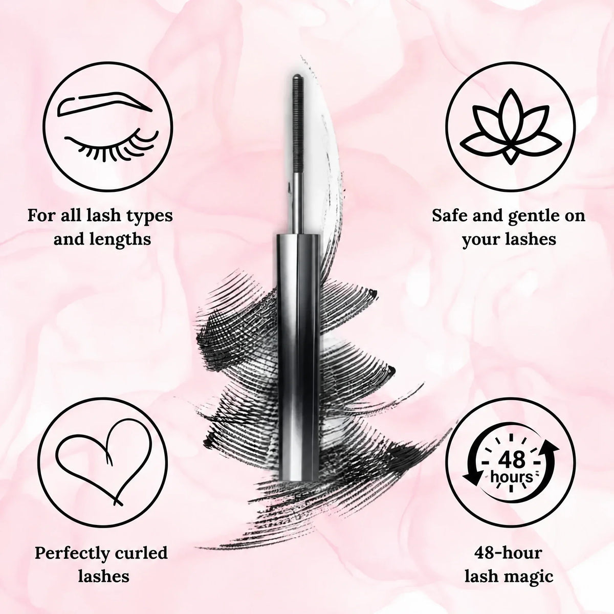 Mascara waterproof | Volume istantaneo | Scovolino di precisione senza grumi | IronEye