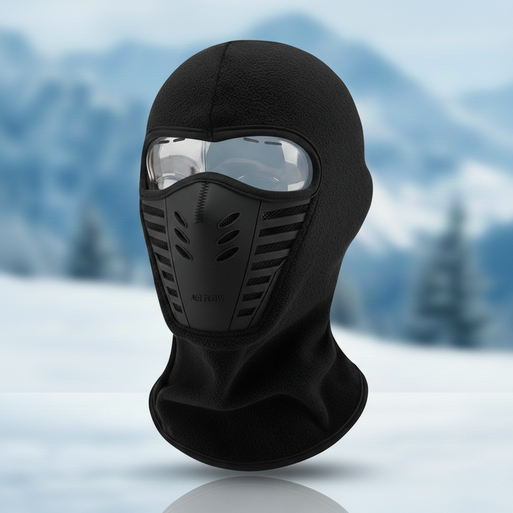 Maschera Facciale Termica Antivento — Misto Termico Morbido, Avvolgimento Sicuro