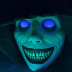 Maschera di Halloween spaventosa, maschera demone sorridente in lattice per adulti, maschera inquietante per feste e cos