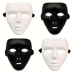 Maschera integrale in plastica Anonymous per Halloween e cosplay