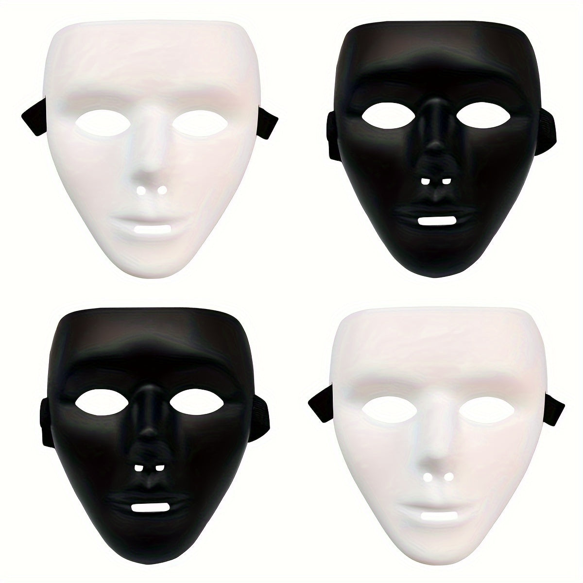 Maschera integrale in plastica Anonymous per Halloween e cosplay