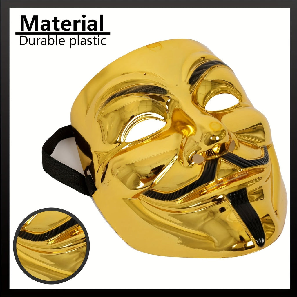 Maschera integrale in plastica Anonymous per Halloween e cosplay