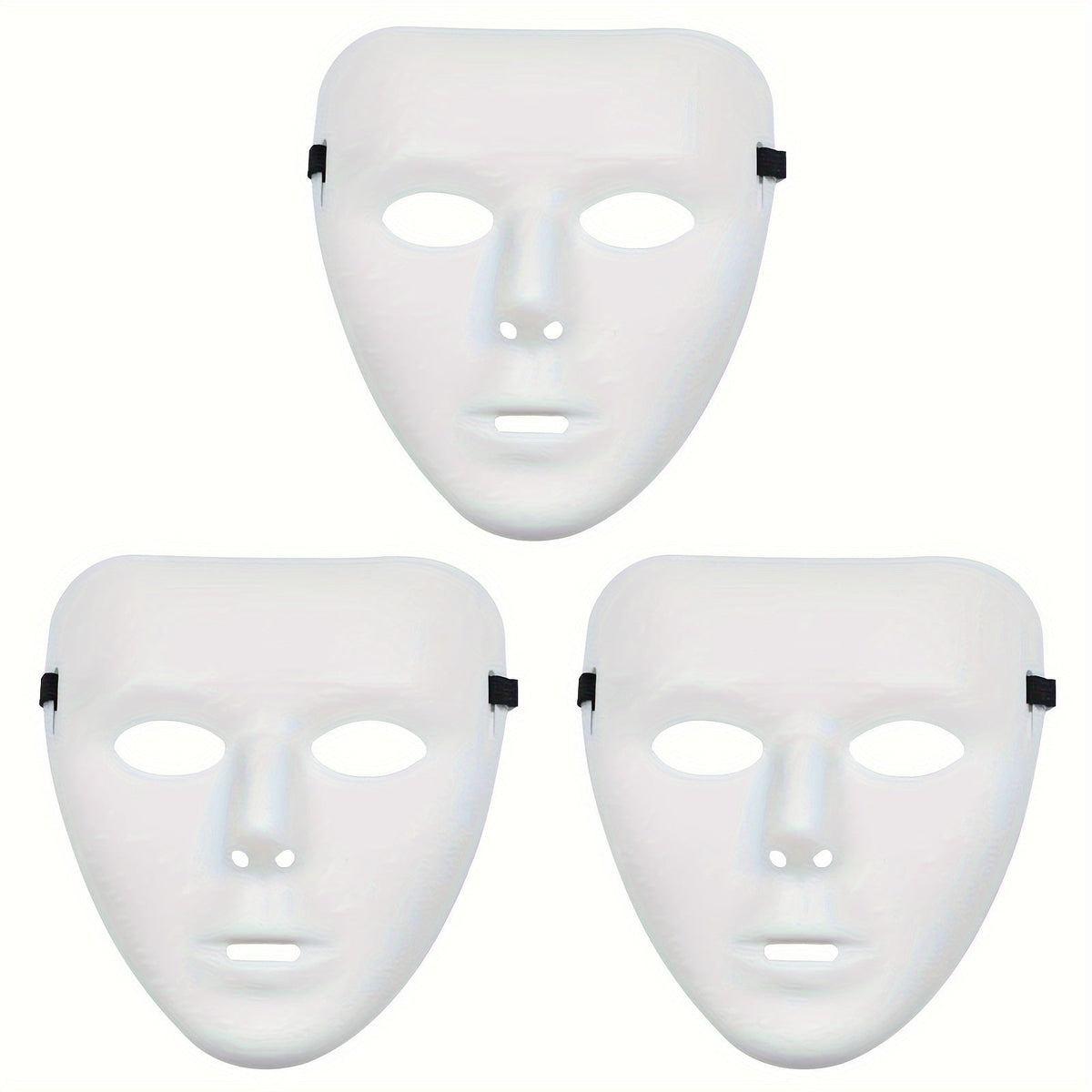 Maschera integrale in plastica Anonymous per Halloween e cosplay