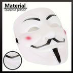 Maschera integrale in plastica per Halloween – Anonymous Cosplay